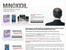 Tablet Screenshot of minoxidil-france.info